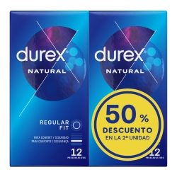 Durex Pack 2 Cajas de Preservativos Natural