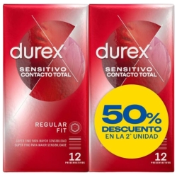 Durex Duplo Preservativos Sensitivo Contacto Total 12 Unidades