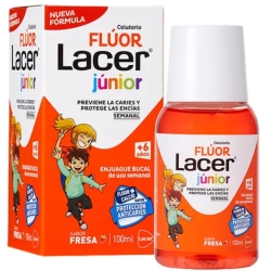 Lacer Colutorio Fluor Semanal Infantil Fresa 100ml