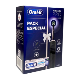 Oral B Cepillo Eléctrico Vitality Pro Negro + REgalo Pasta Densify