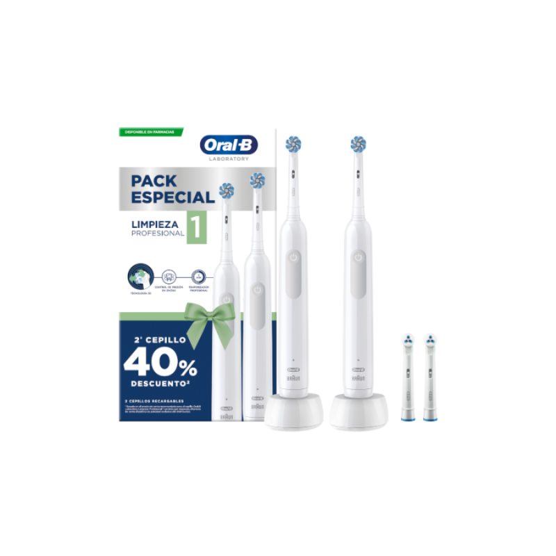 Oral B Limpieza Profesional 1 - Cepillo Eléctrico Avanzado para