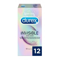 DUREX preservativos invisible extra fino 12 unid