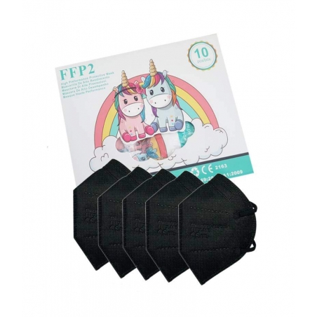 Mascarilla FFP2 INFANTIL Negra Mascarilla FFP2 INFANTIL Negra
