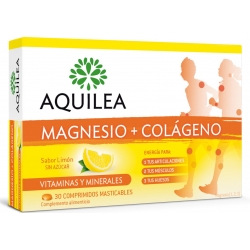 AQUILEA magnesio + colágeno 30 comp. masticables