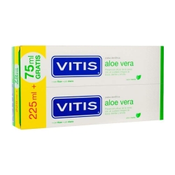 VITIS pack 2 pastas dentífricas alove vera menta 150ml