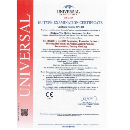 Mascarilla FFP2 Certificado CE
