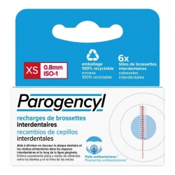 PAROGENCYL CEPILLO INTERDENTAL RECAMBIO 6 UNIDADES TALLA XS