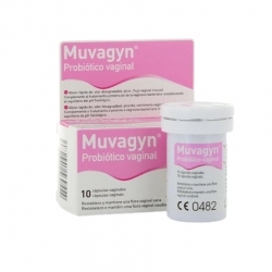 Muvagyn Probiótico Vaginal 10 cápsulas comprar al mejor precio en Farmacia Tedín