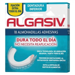 Algasiv Almohadillas adhesivas dentadura inferior 18 unidades